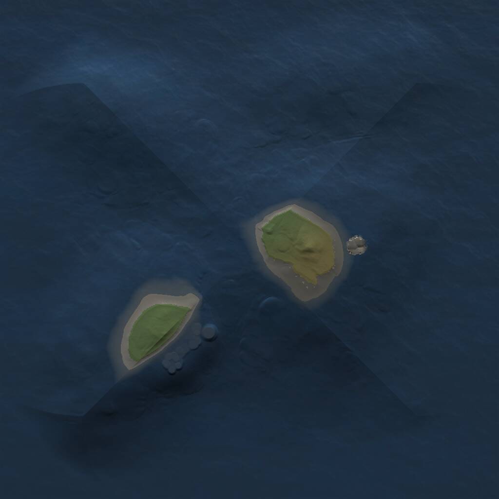 Rust Map: Procedural Map, Size: 1000, Seed: 565748796, 1 Monuments