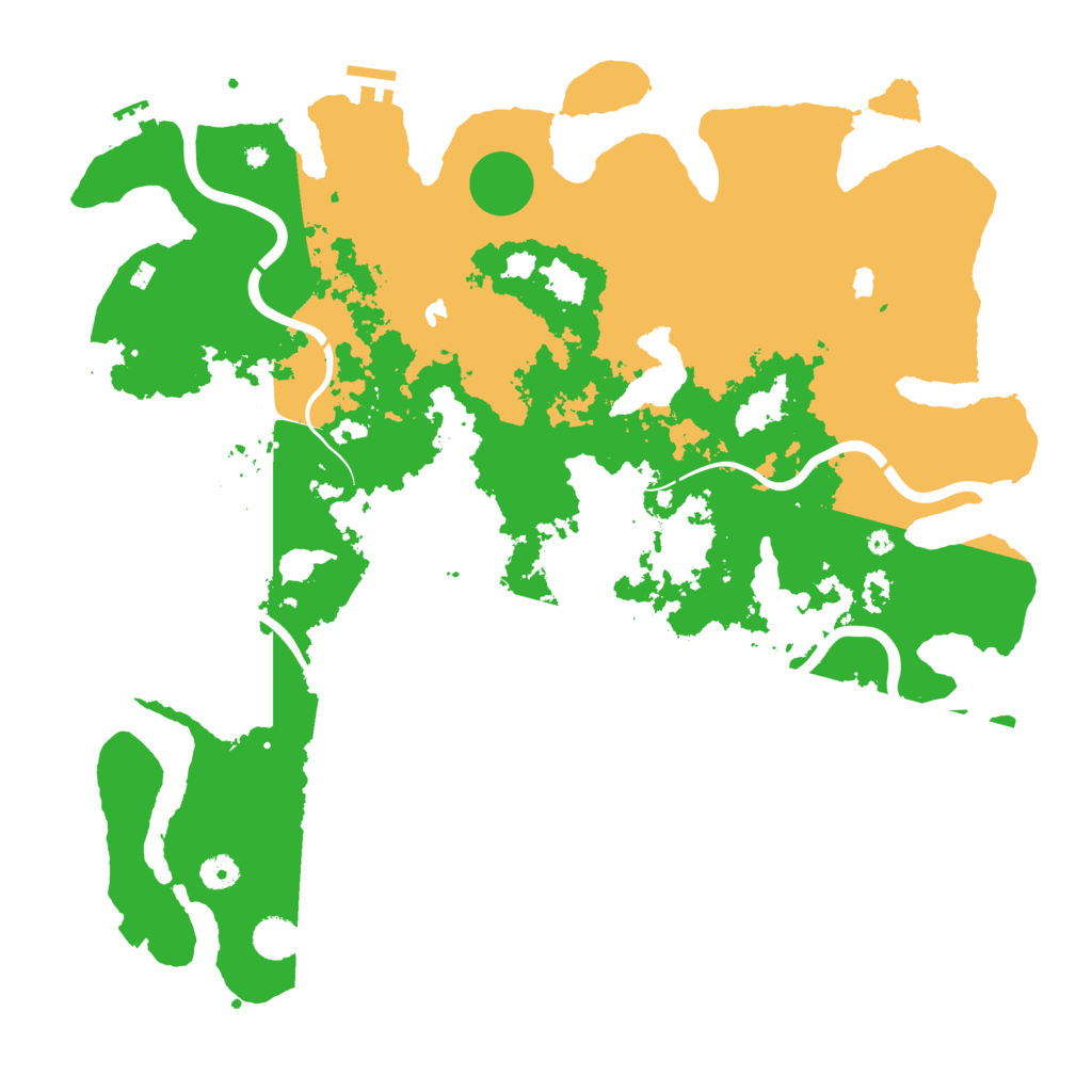 Biome Rust Map: Procedural Map, Size: 4500, Seed: 553776705