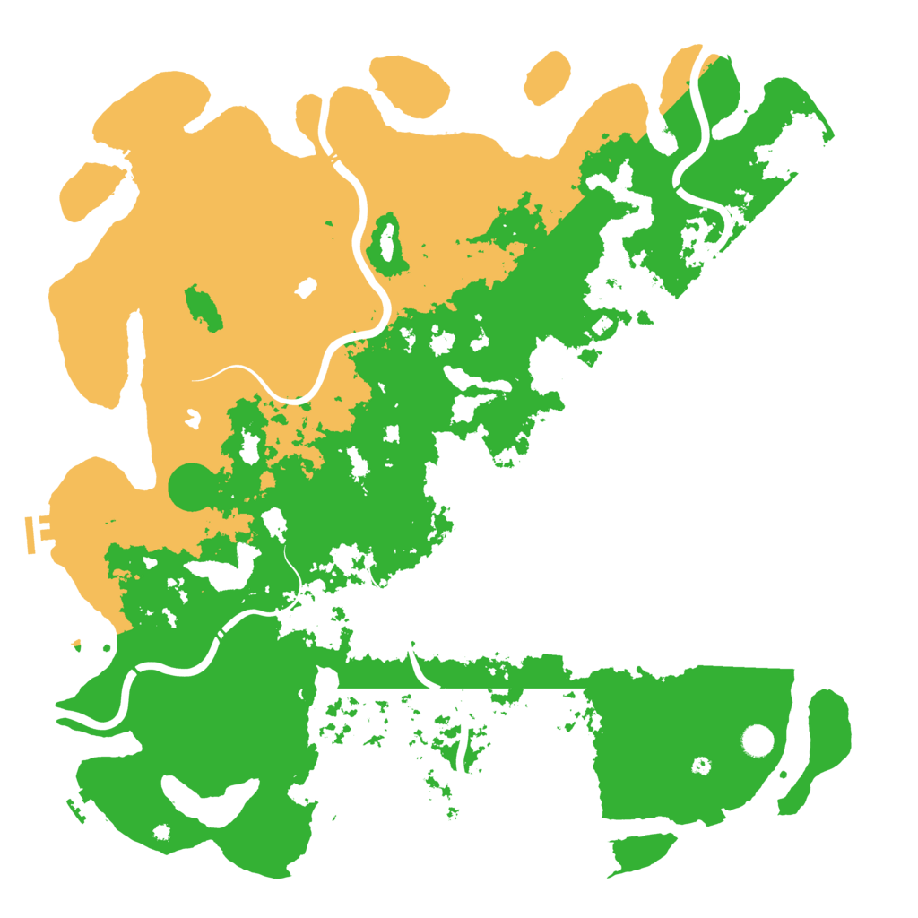 Biome Rust Map: Procedural Map, Size: 5000, Seed: 733764814