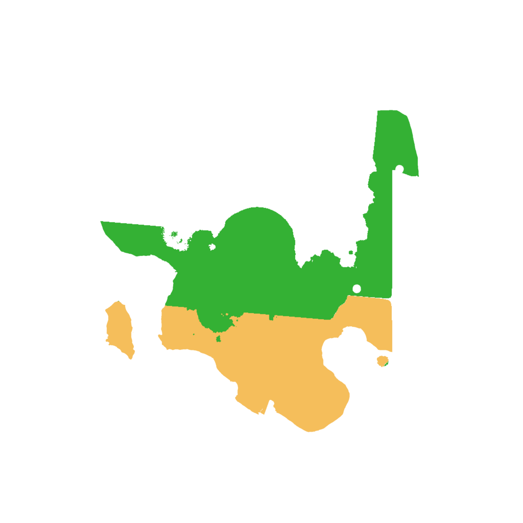 Biome Rust Map: Procedural Map, Size: 1850, Seed: 1234