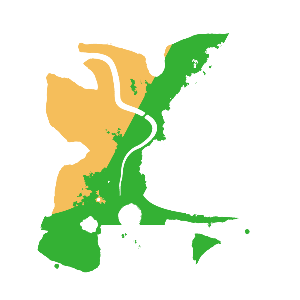 Biome Rust Map: Procedural Map, Size: 2500, Seed: 983533891