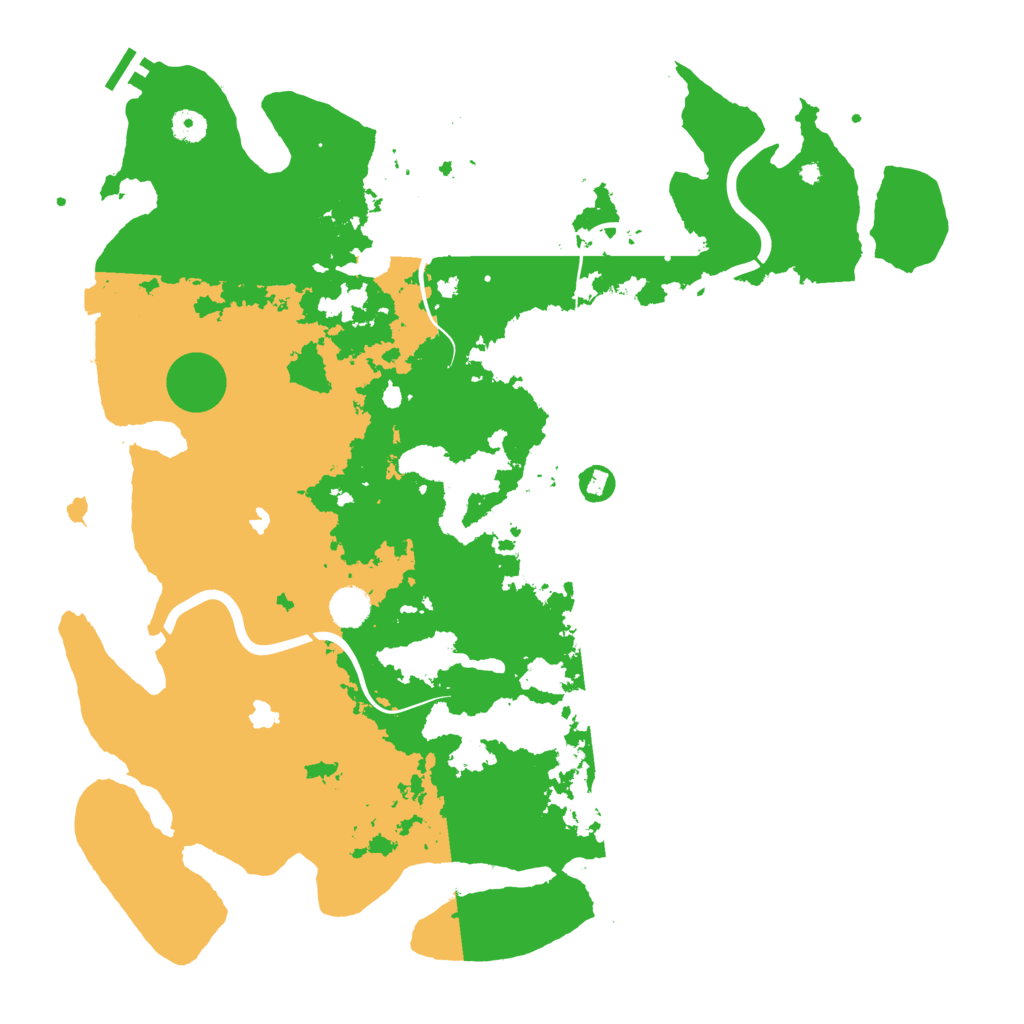 Biome Rust Map: Procedural Map, Size: 4500, Seed: 1466780697