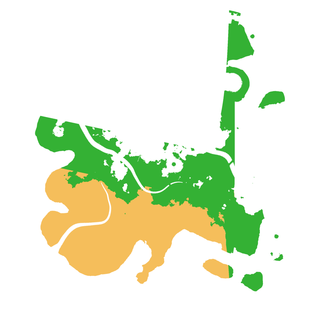 Biome Rust Map: Procedural Map, Size: 3000, Seed: 1371017076