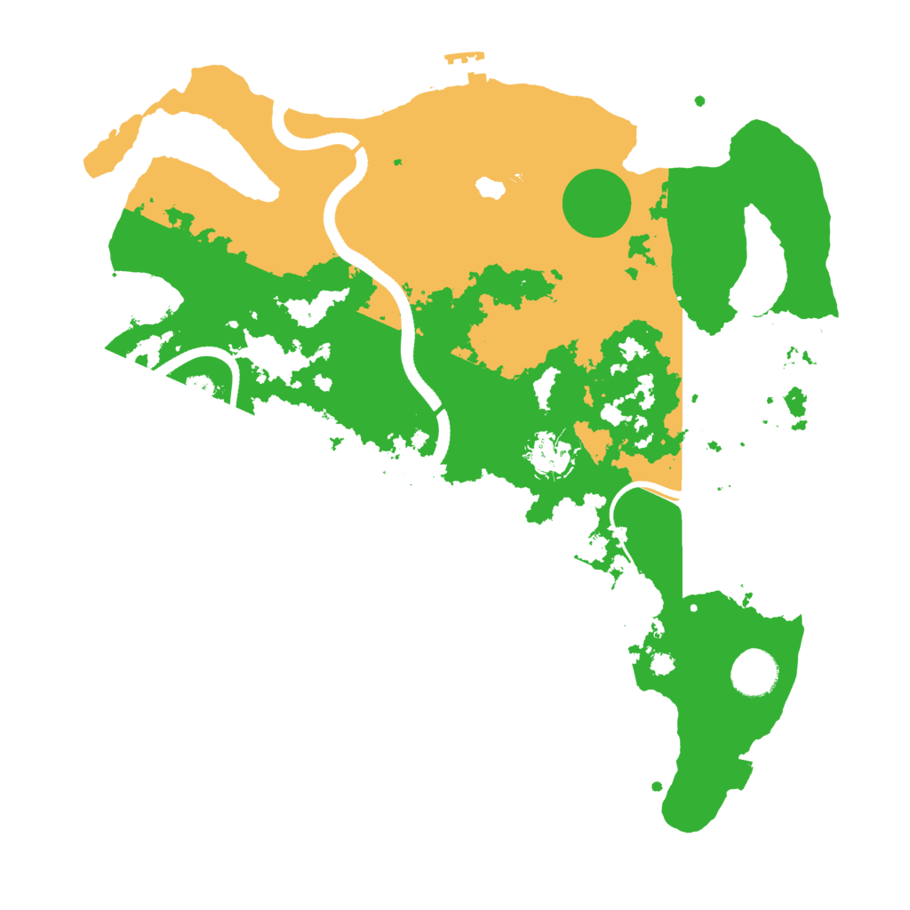 Biome Rust Map: Procedural Map, Size: 3500, Seed: 918
