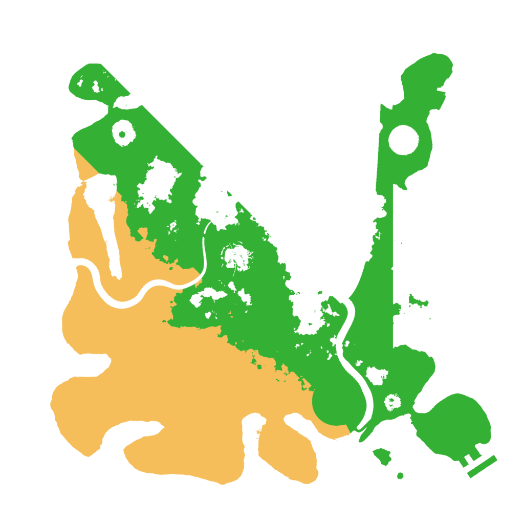 Biome Rust Map: Procedural Map, Size: 3250, Seed: 859672555