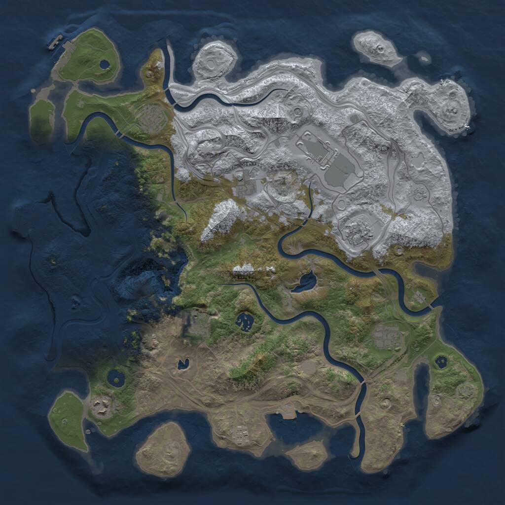 Rust Map: Procedural Map, Size: 4250, Seed: 89793954, 15 Monuments