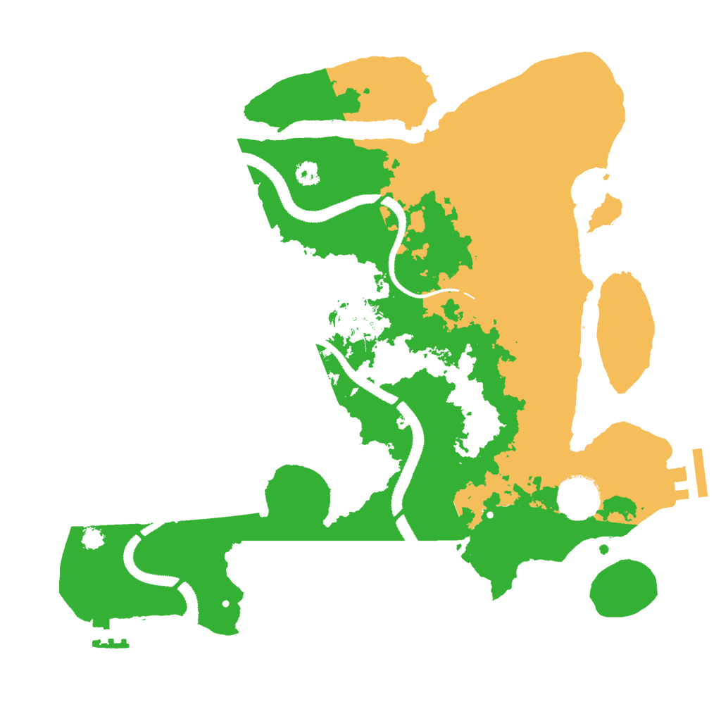 Biome Rust Map: Procedural Map, Size: 3000, Seed: 19955