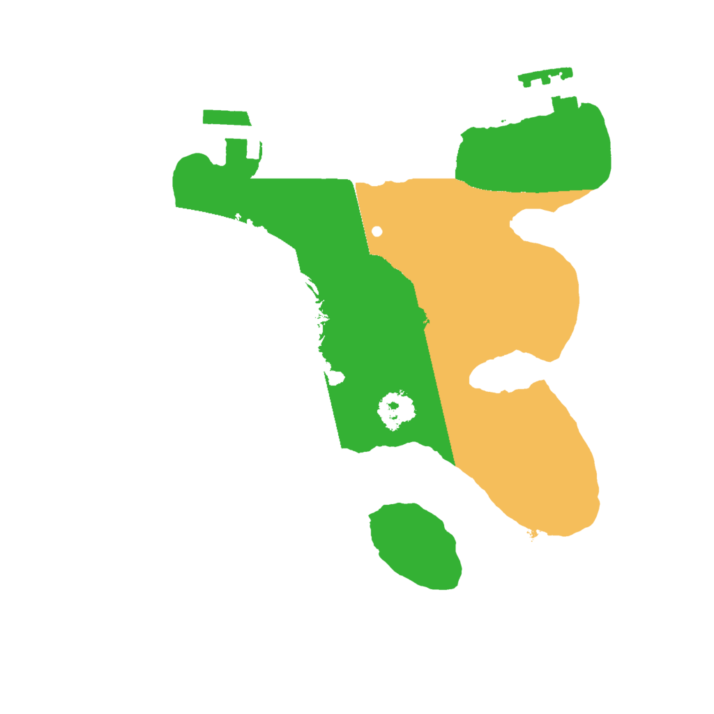 Biome Rust Map: Procedural Map, Size: 2000, Seed: 615467664