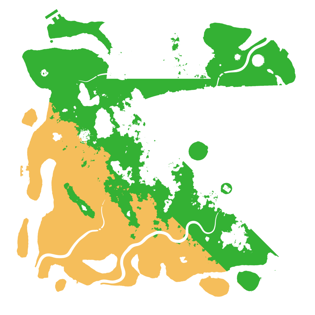 Biome Rust Map: Procedural Map, Size: 4500, Seed: 4592340