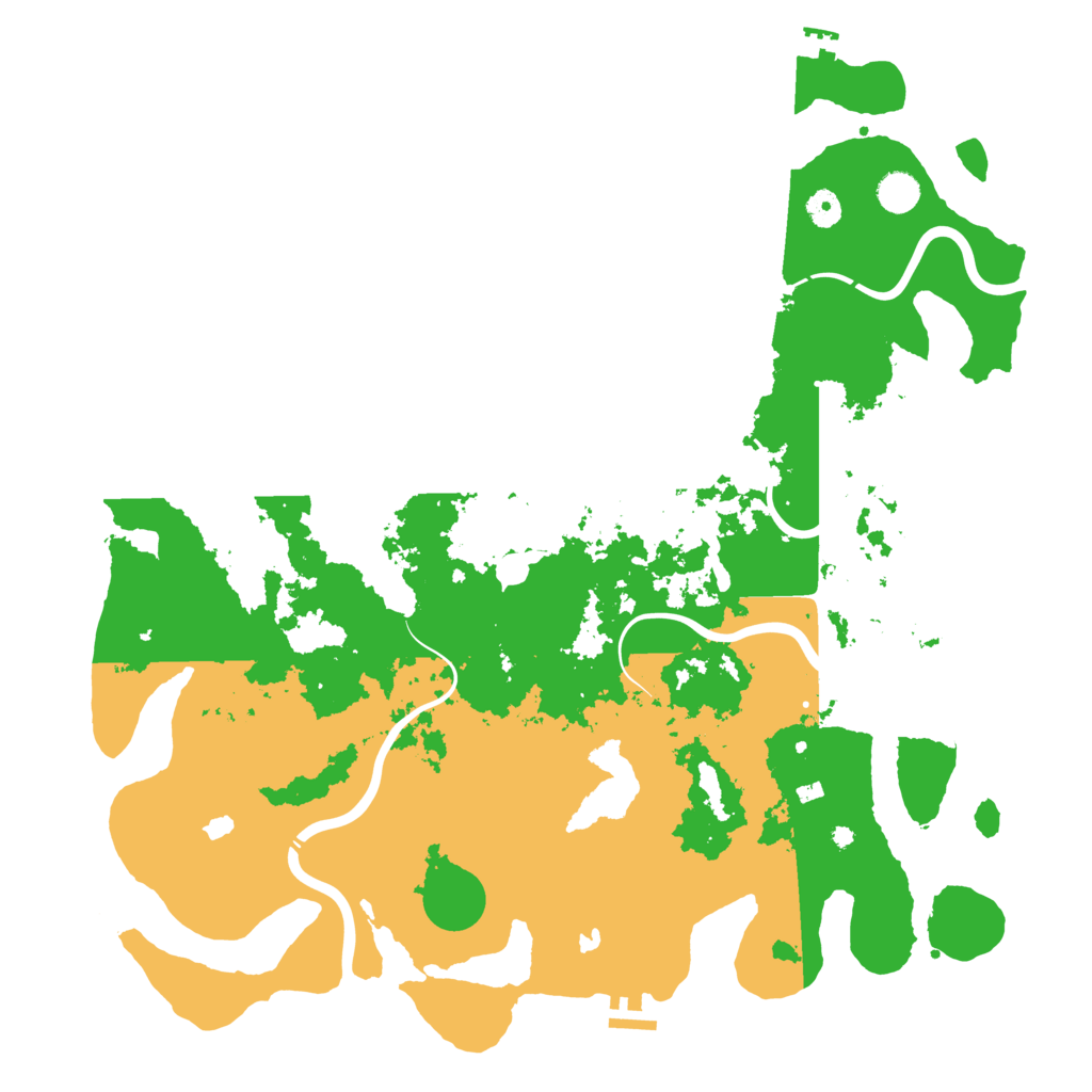 Biome Rust Map: Procedural Map, Size: 4600, Seed: 50748