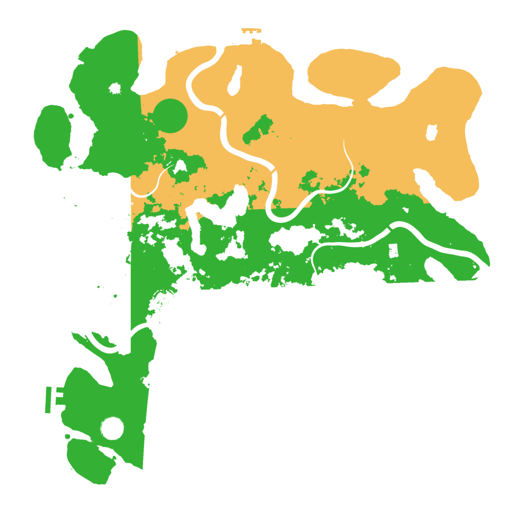 Biome Rust Map: Procedural Map, Size: 4000, Seed: 598465