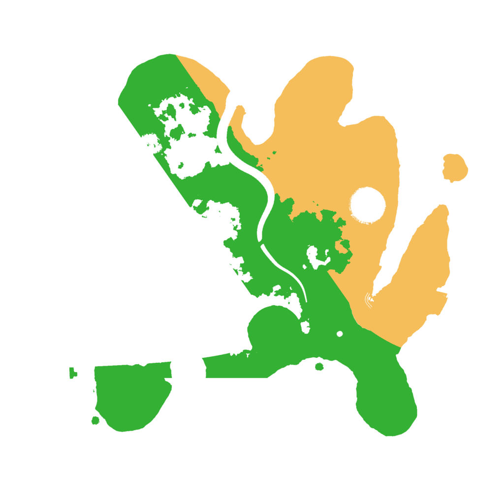 Biome Rust Map: Procedural Map, Size: 2500, Seed: 23231