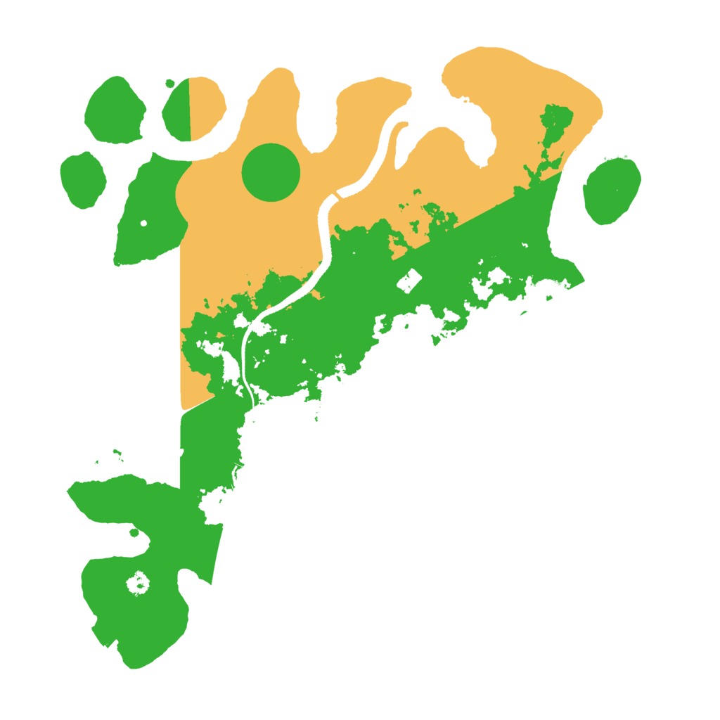 Biome Rust Map: Procedural Map, Size: 3250, Seed: 859672557