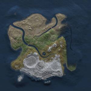 Thumbnail Rust Map: Procedural Map, Size: 2500, Seed: 2025092015, 7 Monuments