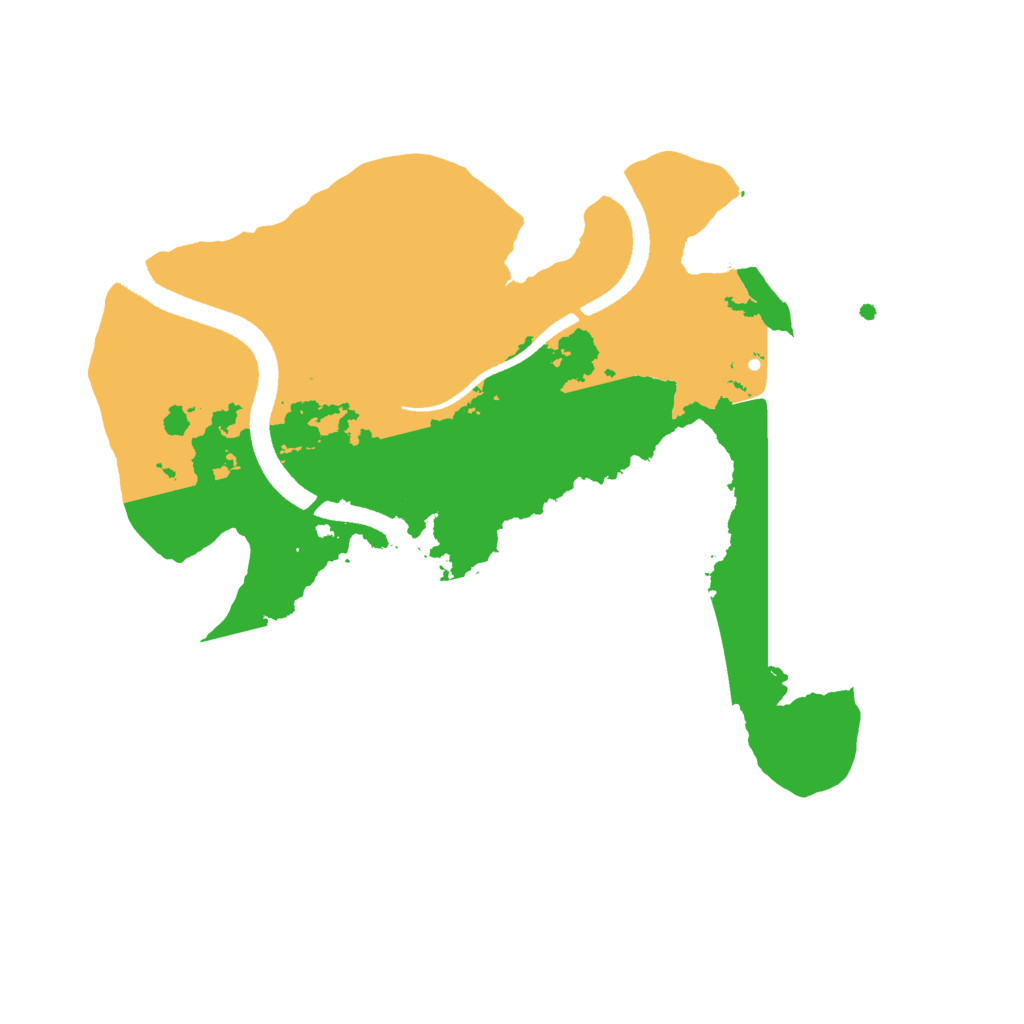 Biome Rust Map: Procedural Map, Size: 2500, Seed: 2025092015