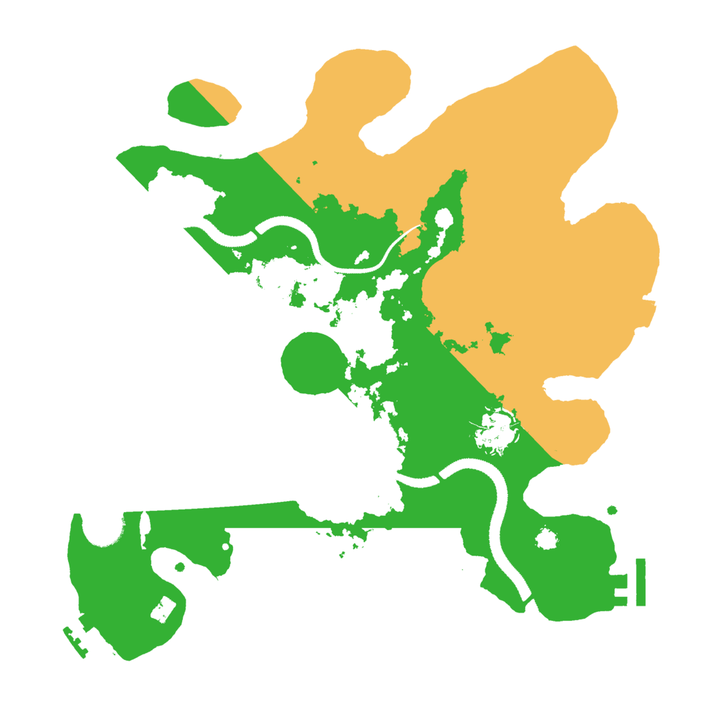 Biome Rust Map: Procedural Map, Size: 3000, Seed: 6745