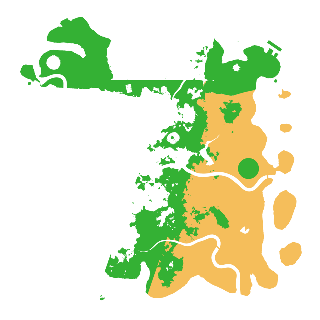 Biome Rust Map: Procedural Map, Size: 4050, Seed: 12121555
