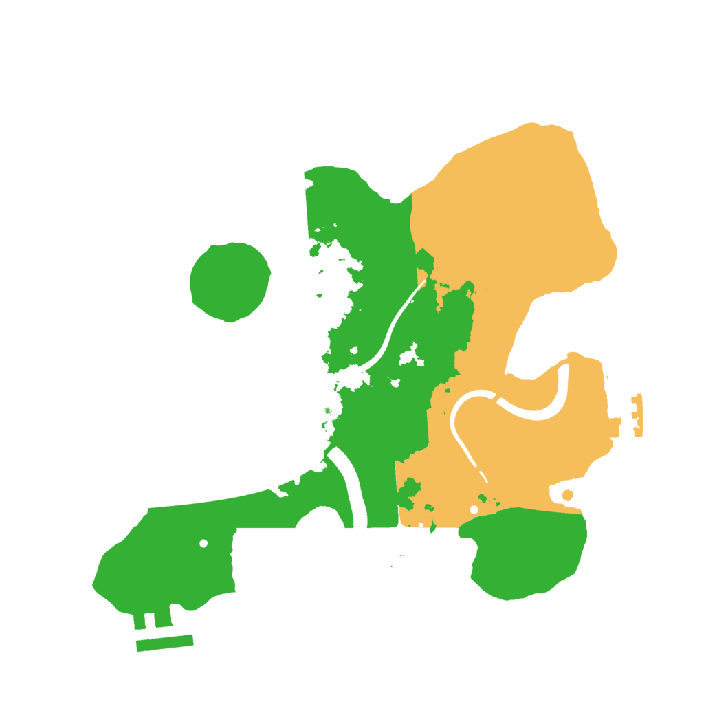 Biome Rust Map: Procedural Map, Size: 2500, Seed: 4654456