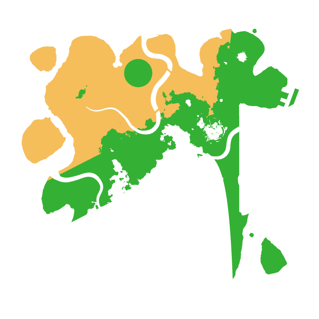 Biome Rust Map: Procedural Map, Size: 3000, Seed: 82857
