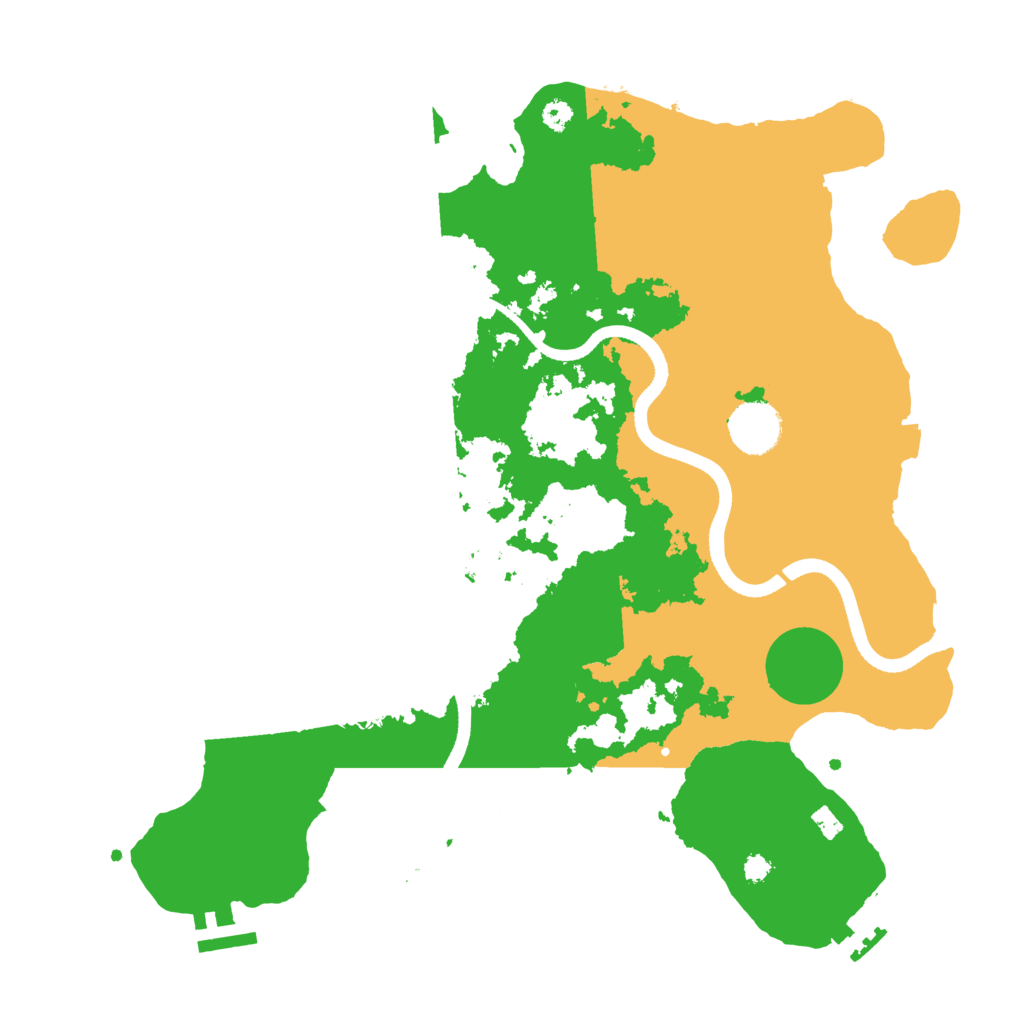 Biome Rust Map: Procedural Map, Size: 3500, Seed: 4654456