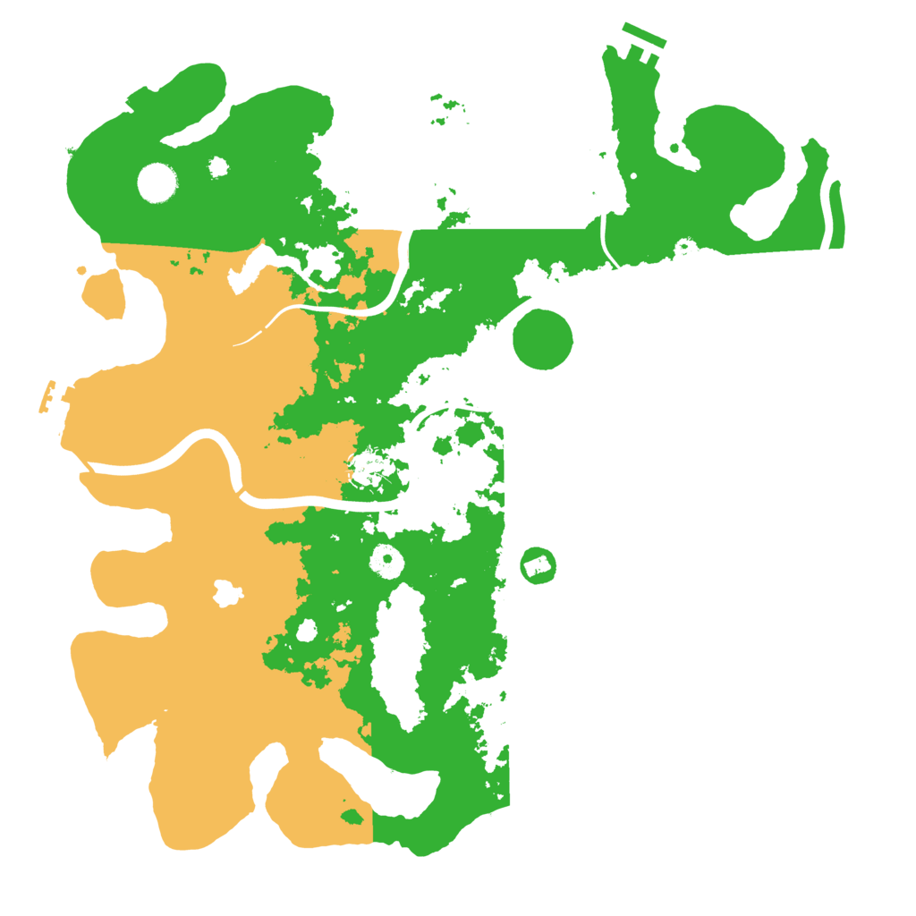 Biome Rust Map: Procedural Map, Size: 4050, Seed: 12121888