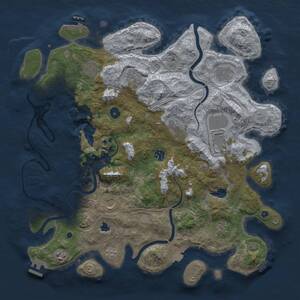 Thumbnail Rust Map: Procedural Map, Size: 4250, Seed: 1108286687, 16 Monuments