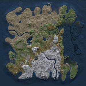 Thumbnail Rust Map: Procedural Map, Size: 4250, Seed: 1646443223, 16 Monuments