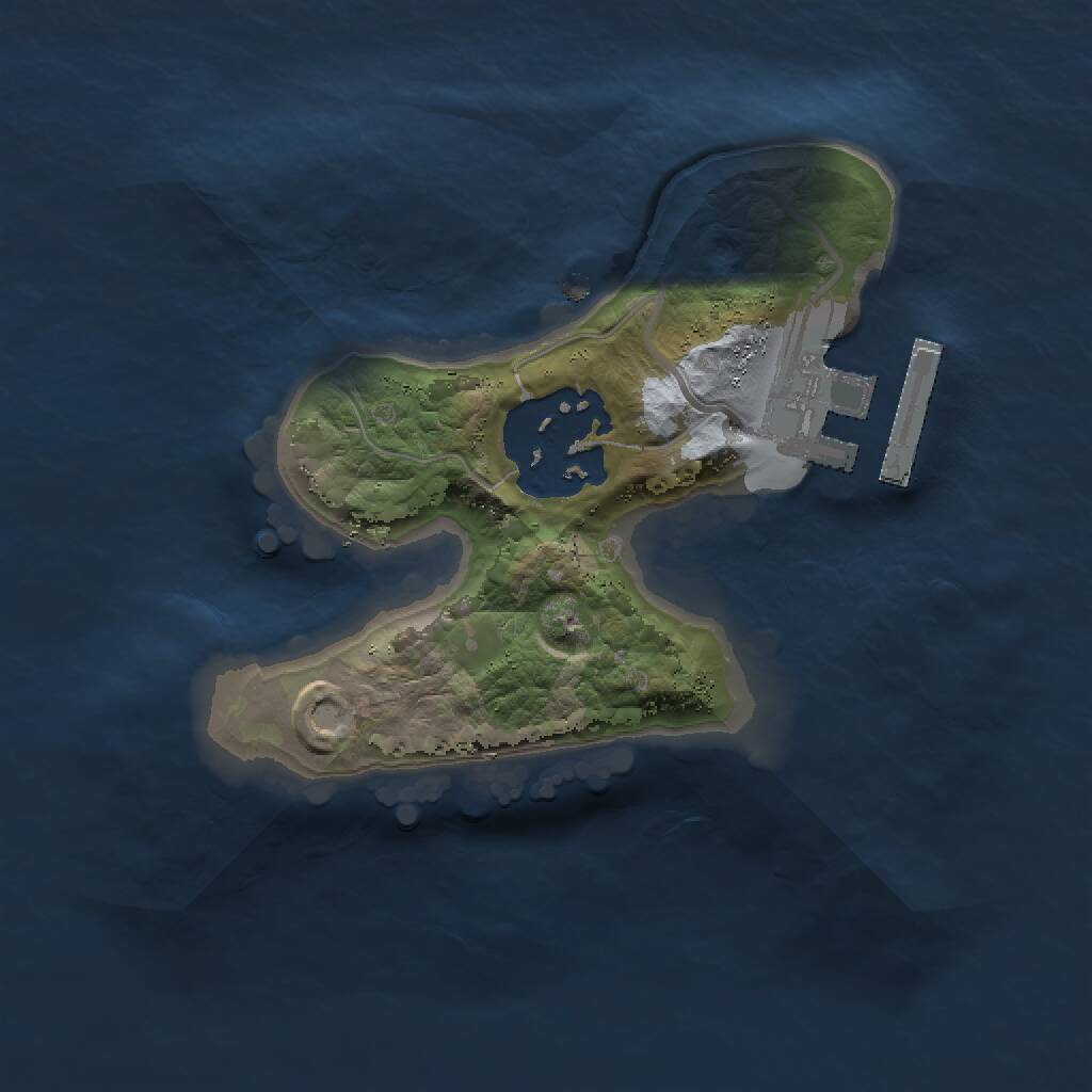 Rust Map: Procedural Map, Size: 1500, Seed: 4565311, 3 Monuments