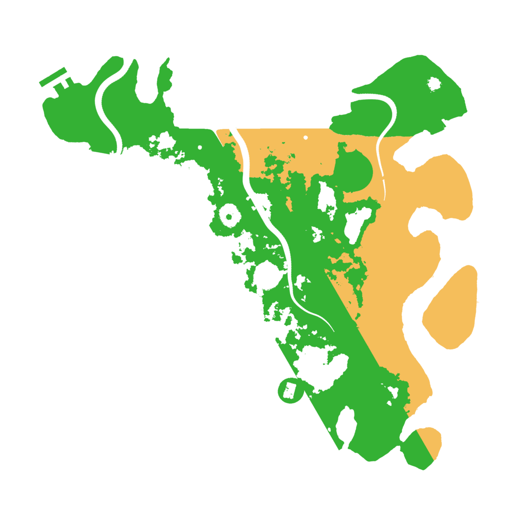 Biome Rust Map: Procedural Map, Size: 3500, Seed: 6897