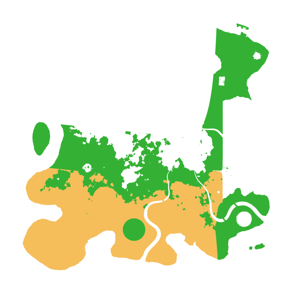Biome Rust Map: Procedural Map, Size: 3500, Seed: 1114900312