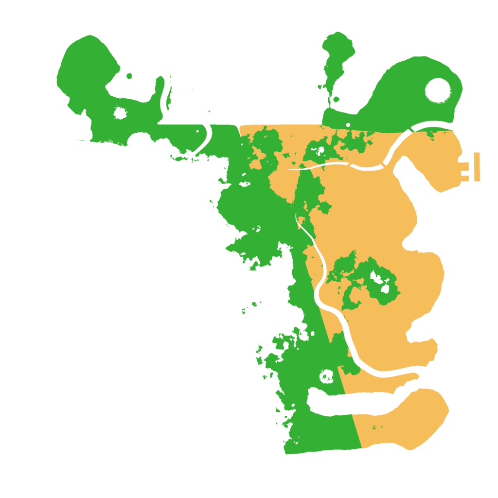 Biome Rust Map: Procedural Map, Size: 3500, Seed: 501991439