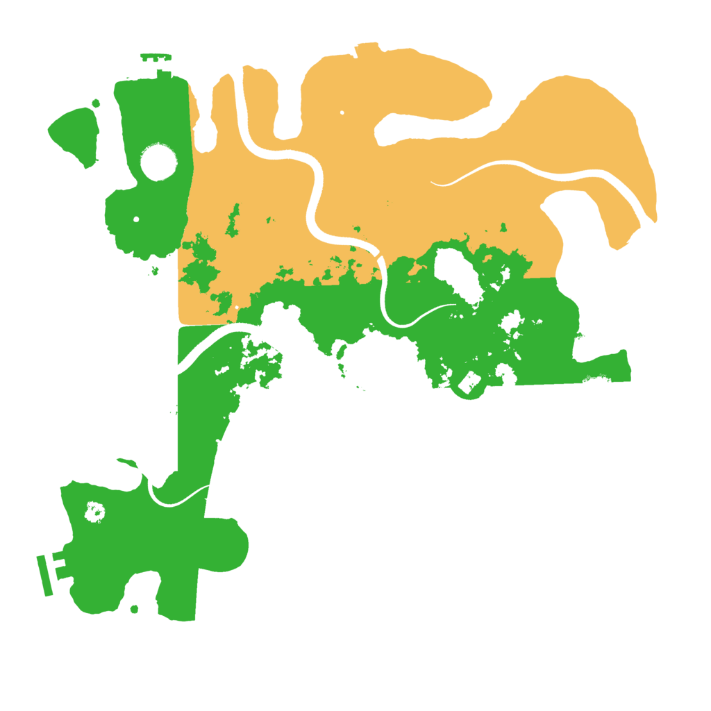 Biome Rust Map: Procedural Map, Size: 3500, Seed: 481470357