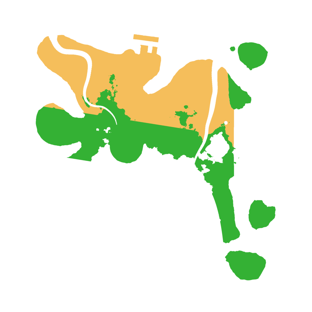 Biome Rust Map: Procedural Map, Size: 2500, Seed: 34573457