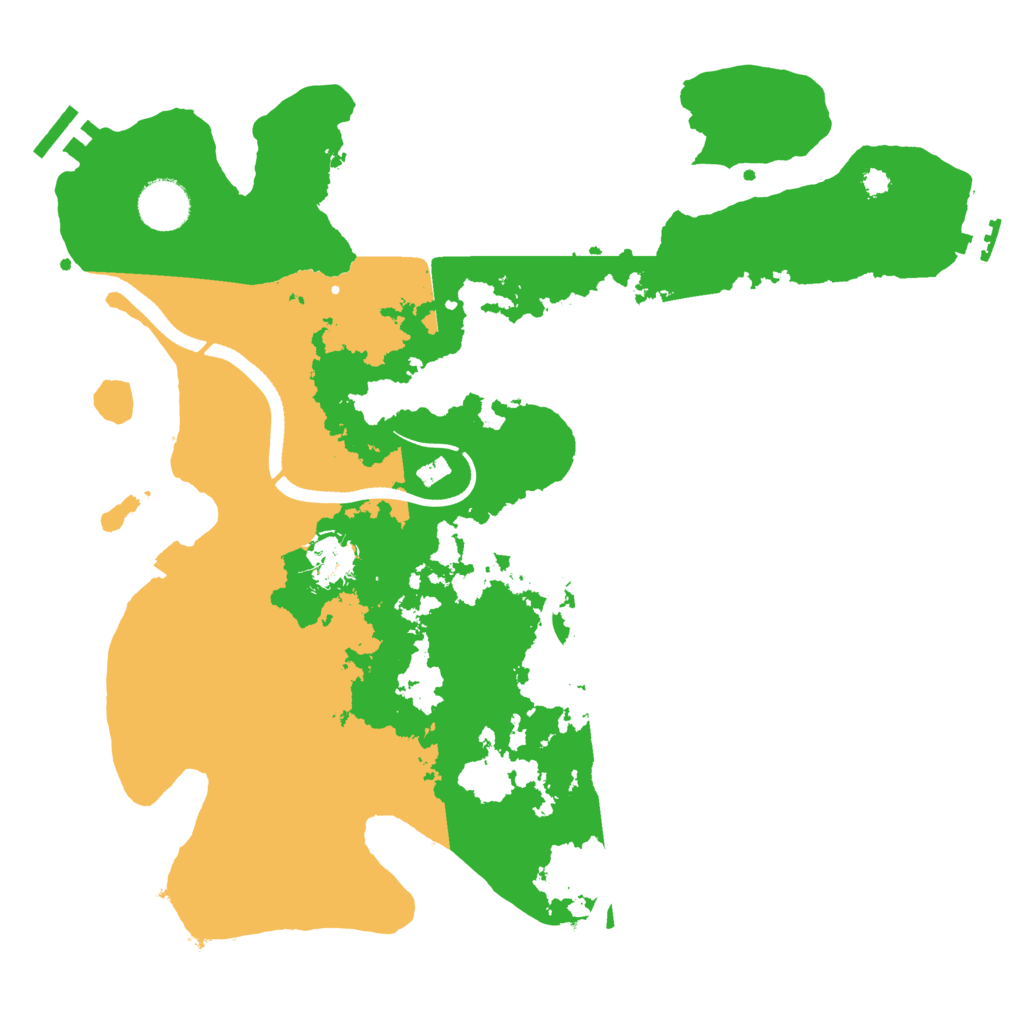 Biome Rust Map: Procedural Map, Size: 3500, Seed: 790229668