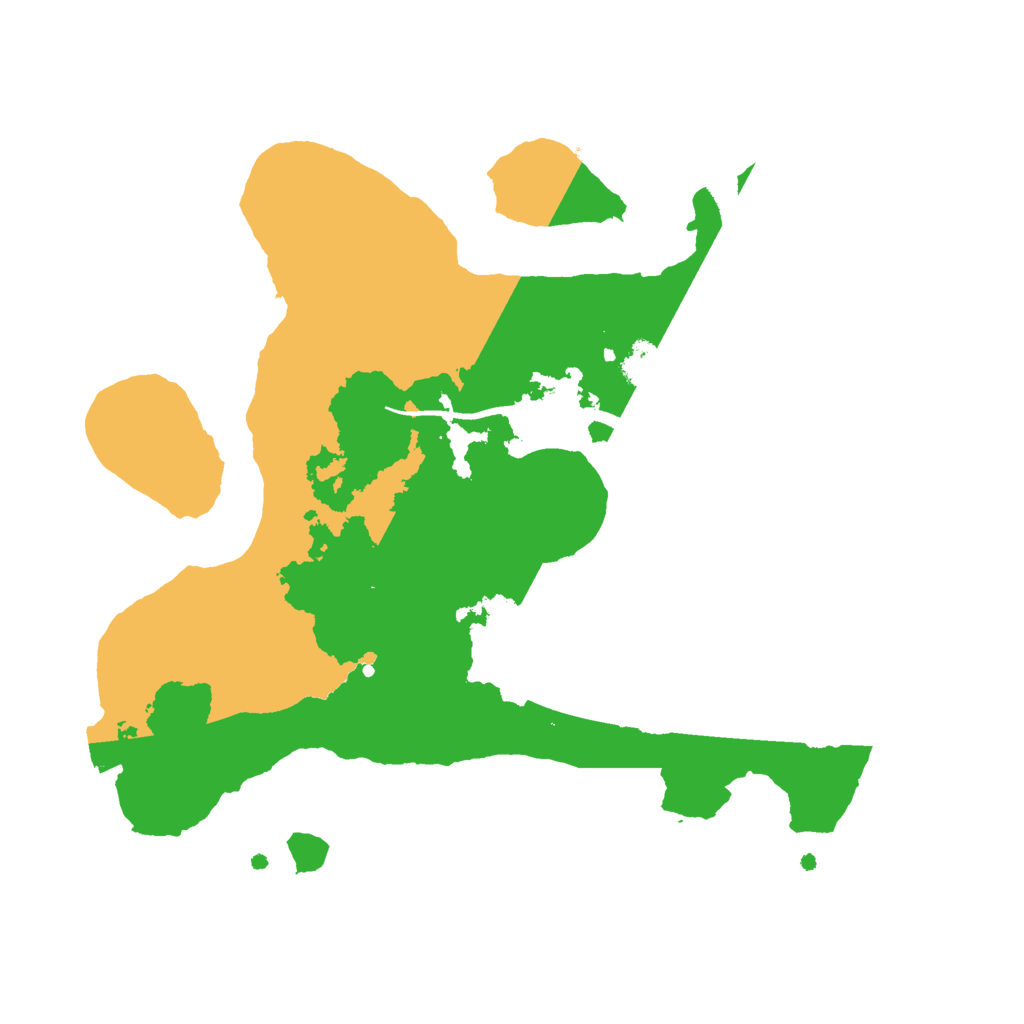 Biome Rust Map: Procedural Map, Size: 2500, Seed: 345734