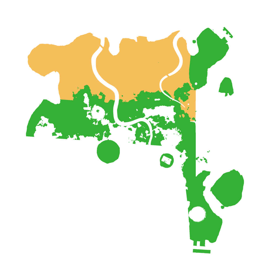 Biome Rust Map: Procedural Map, Size: 3000, Seed: 62298