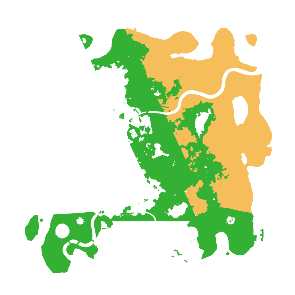 Biome Rust Map: Procedural Map, Size: 3650, Seed: 66666
