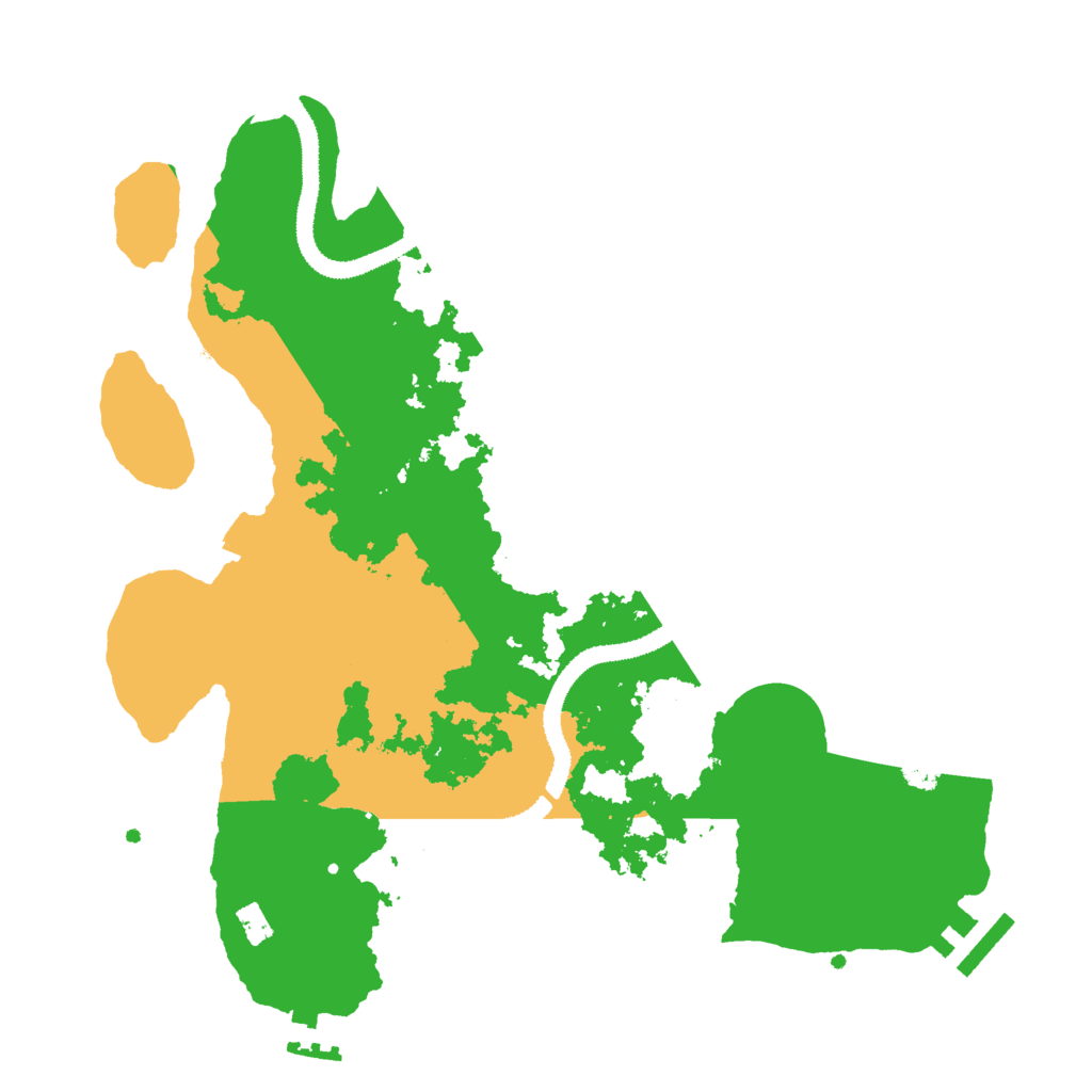 Biome Rust Map: Procedural Map, Size: 3000, Seed: 992888