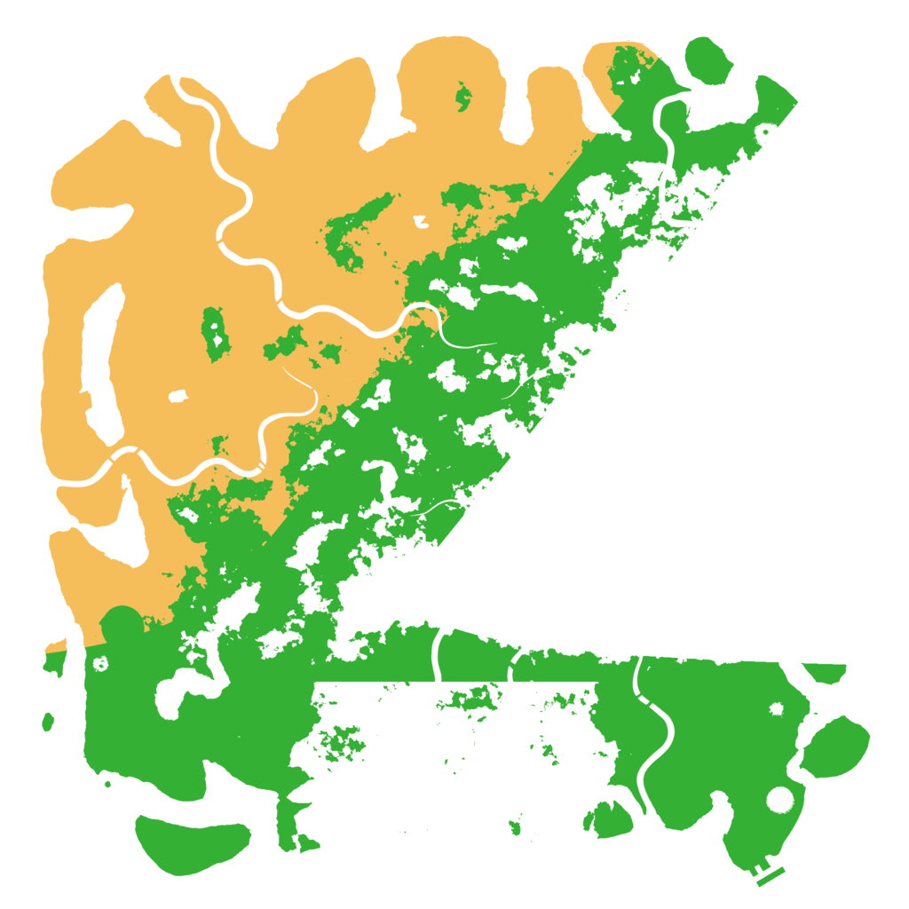 Biome Rust Map: Procedural Map, Size: 6000, Seed: 270794