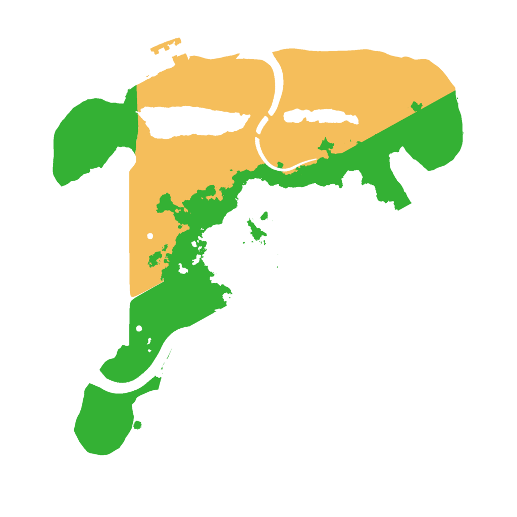 Biome Rust Map: Procedural Map, Size: 2500, Seed: 1817005044