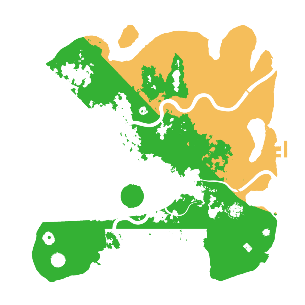 Biome Rust Map: Procedural Map, Size: 3700, Seed: 1665143697