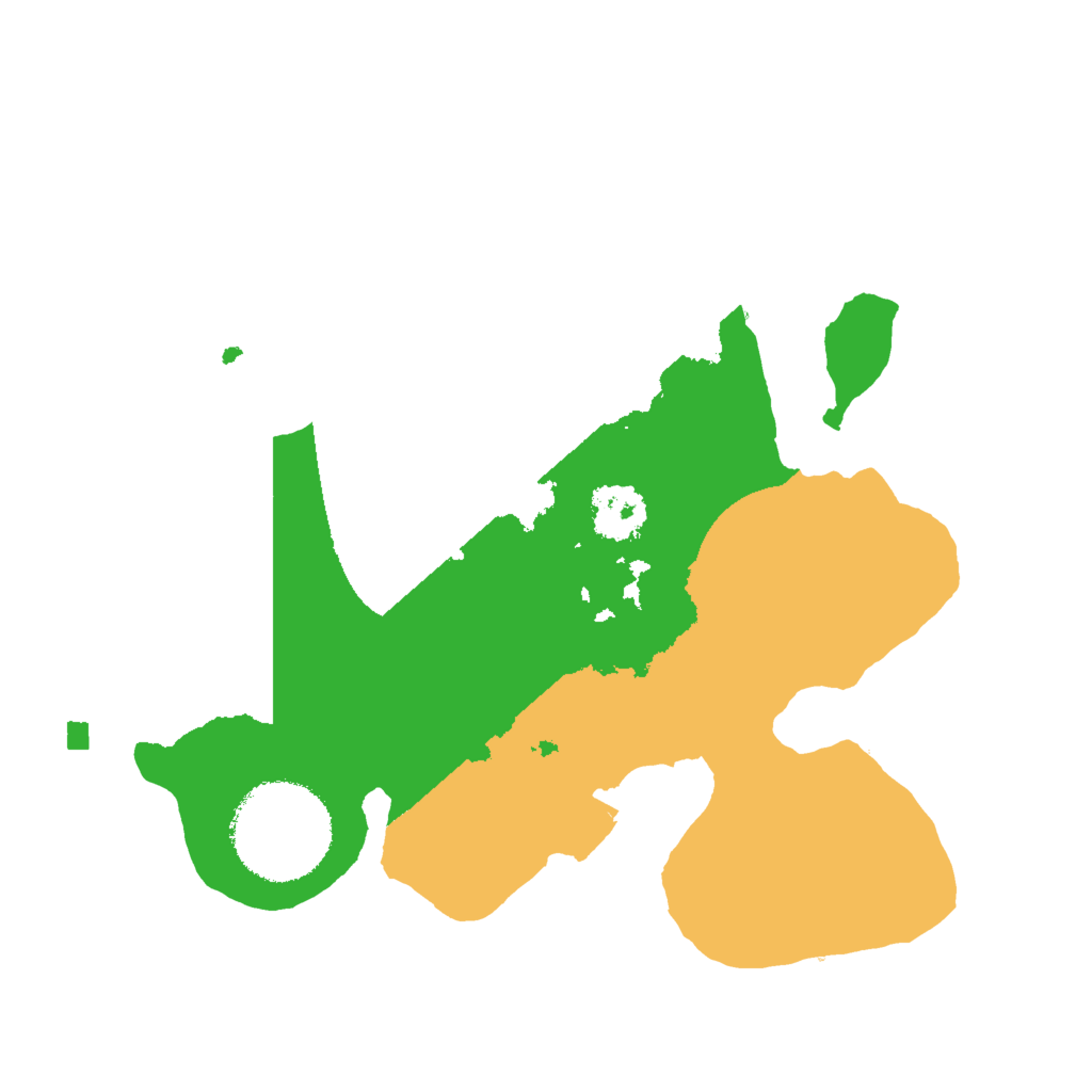 Biome Rust Map: Procedural Map, Size: 2000, Seed: 4425