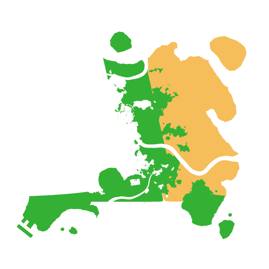Biome Rust Map: Procedural Map, Size: 3000, Seed: 1664546
