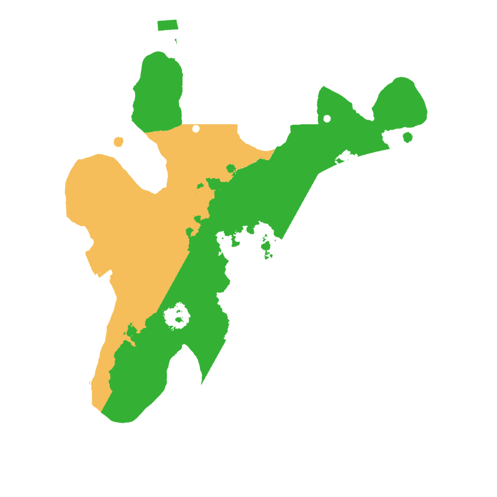 Biome Rust Map: Procedural Map, Size: 2000, Seed: 5574
