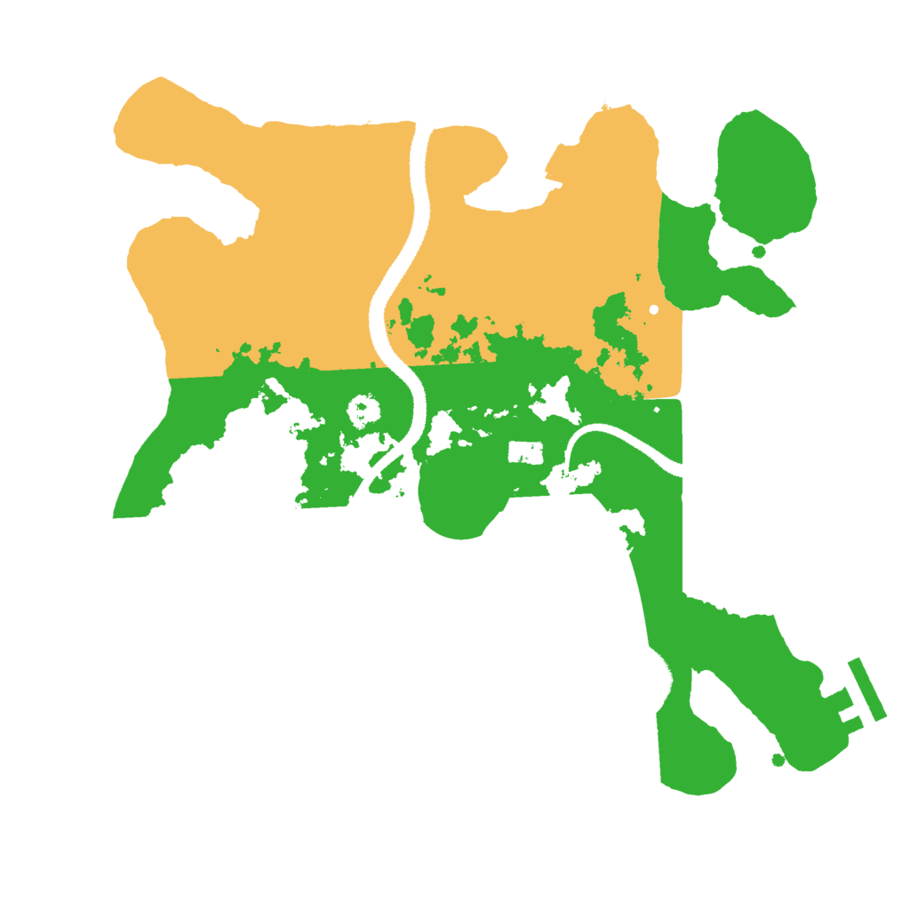 Biome Rust Map: Procedural Map, Size: 2800, Seed: 227788972