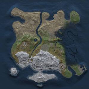 Thumbnail Rust Map: Procedural Map, Size: 2800, Seed: 227788972, 10 Monuments