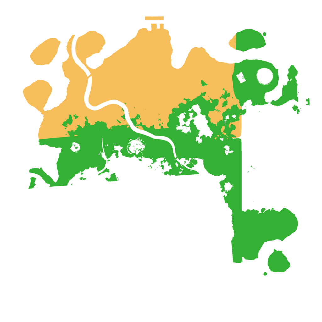 Biome Rust Map: Procedural Map, Size: 3500, Seed: 199647739