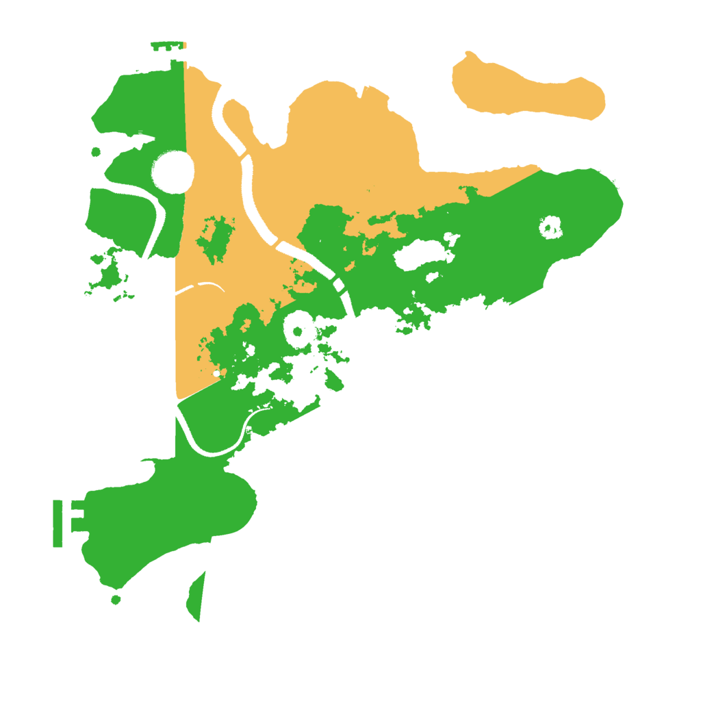 Biome Rust Map: Procedural Map, Size: 3000, Seed: 565843545