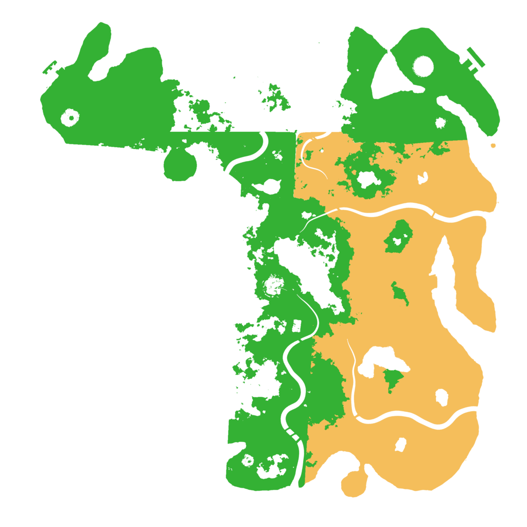 Biome Rust Map: Procedural Map, Size: 4500, Seed: 19941015