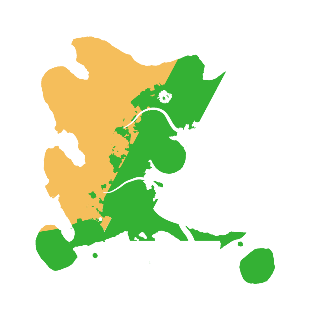 Biome Rust Map: Procedural Map, Size: 2500, Seed: 1676085029